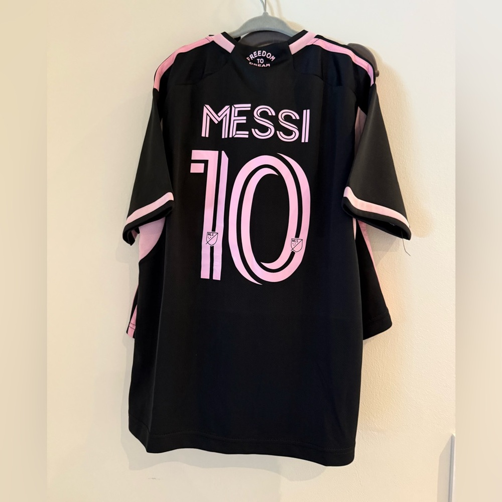 Messi - Intermiami Black and Pink Soccer Jersey Shorts and Socks